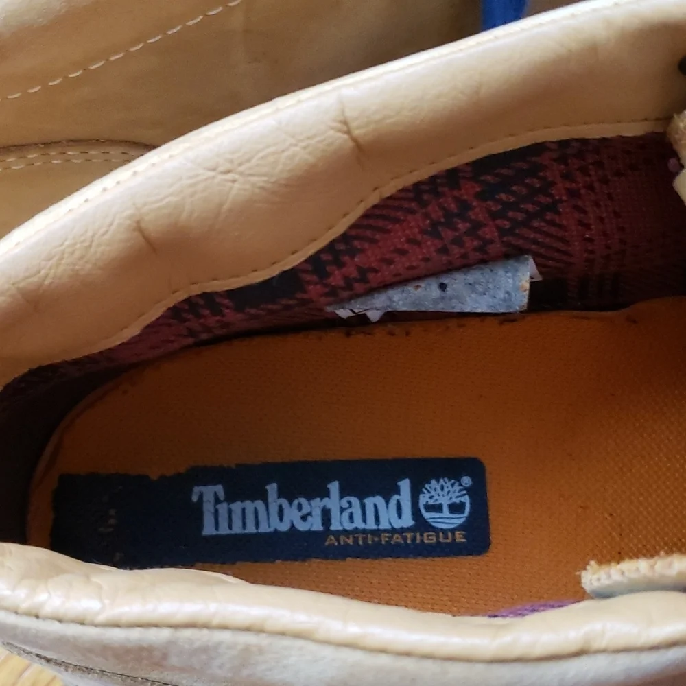 Timberland Mens TBL 73 Beige Suede Boots, Size 10.5M